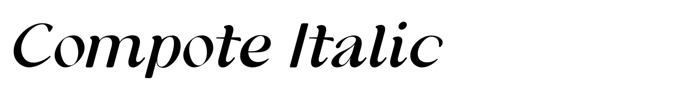 Compote Italic
